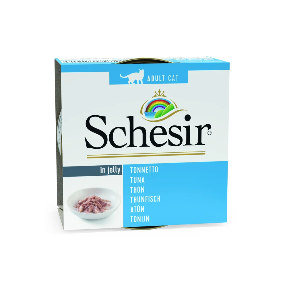 Schesir - Kattenvoer in Gelei - 85 Gram - tonijn