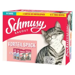 Schmusy Ragout in Saus Mix Kattenvoer