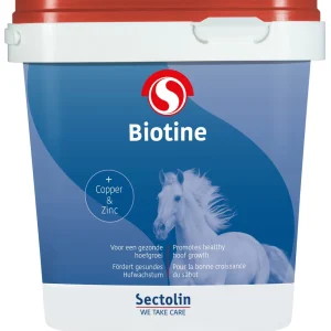 Sectolin Biotine Poeder - Hoeven supplement Paard - 1 Kilogram - Emmer