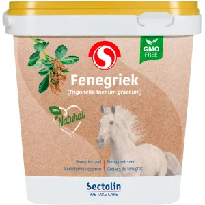 Sectolin Fenegriekzaad - Keel en Luchtwegsupplement Paard - 1 Kilogram - Emmer