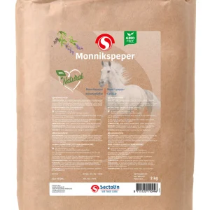 Sectolin Monnikspeper Kruid Navulverpakking - Hormoonsupplement Paard - 2 Kilogram - Zak