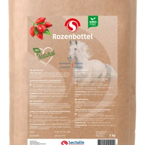 Sectolin Rozenbottel Kruid Navulverpakking - Weerstandsupplement Paard - 3 Kilogram - Zak