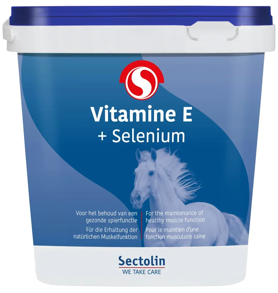 Sectolin Vitamine E + Selenium Poeder - Vitaminensupplement Paard - 1 Kilogram - Emmer