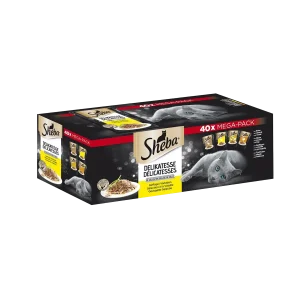 Sheba Délicatesses Gevogelte 40×85 g