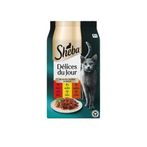 Sheba Délices du Jour Traiteur Selectie in Saus Multipack