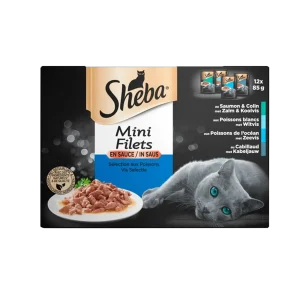 Sheba Mini Filets in Saus Vis Selectie Multipack