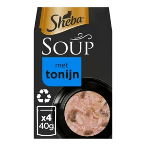 Sheba Soup Tonijn 4×40 g