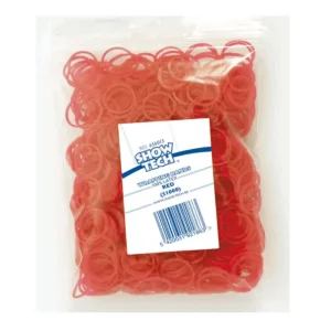 Show Tech - Elastiekjes Rood - Latex - voor Papillotten - 1000st