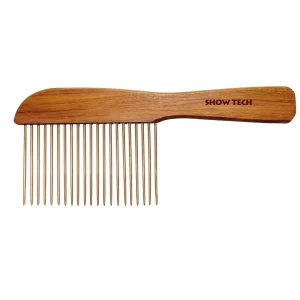Show Tech - Platte Kam - Hout - 6,5 cm Tanden - 22,5 cm
