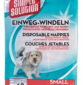 Simple Solution Wegwerp Honden Luier Small 12 St 38 48 cm - 7 kg
