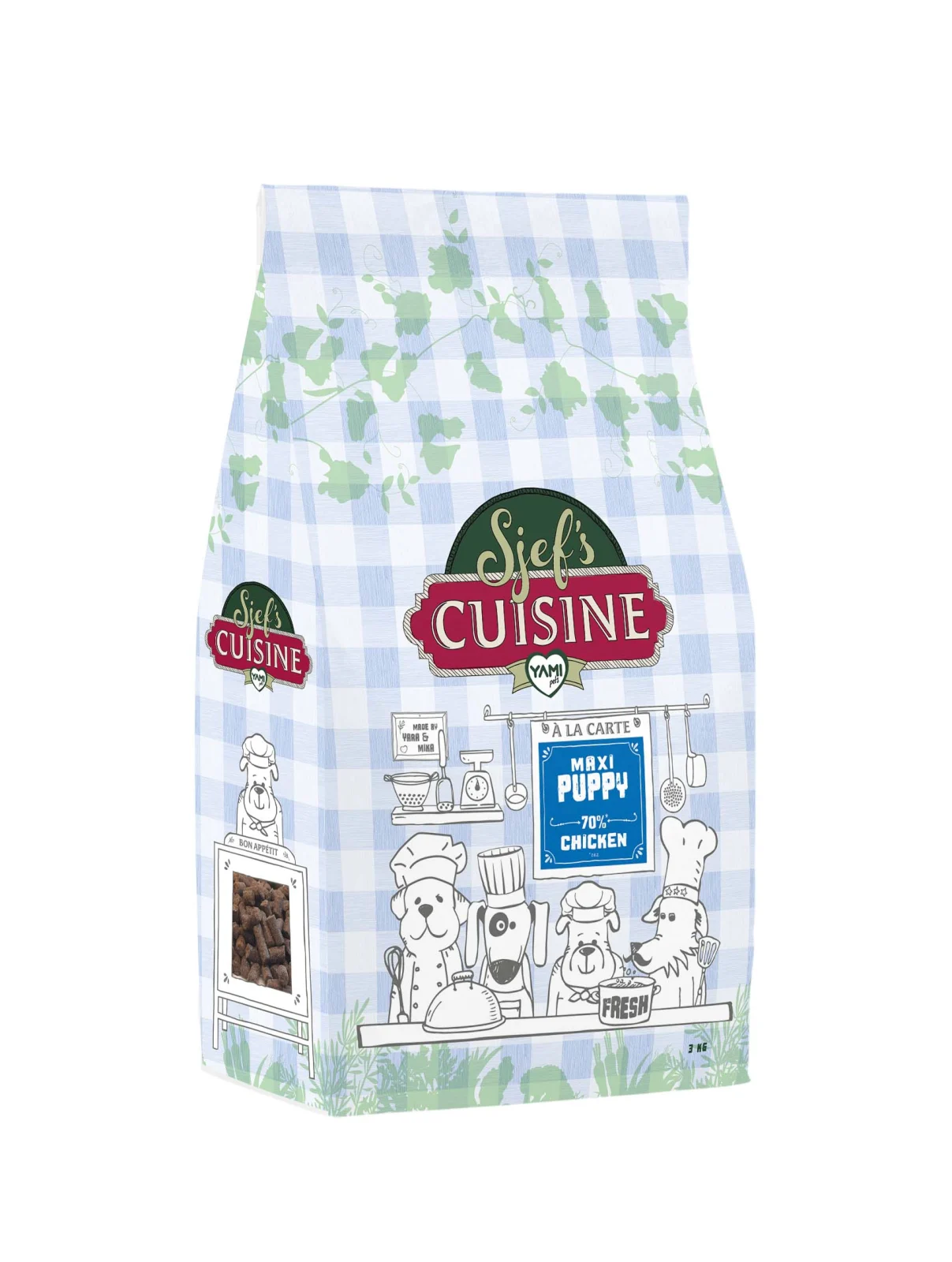 Sjef's Cuisine Maxi Puppy - Hondenvoer - 3 Kilogram - kip