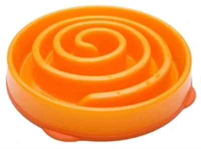 Slo Bowl Feeder Mini Coral Spiraal 22x22x5 cm - Oranje