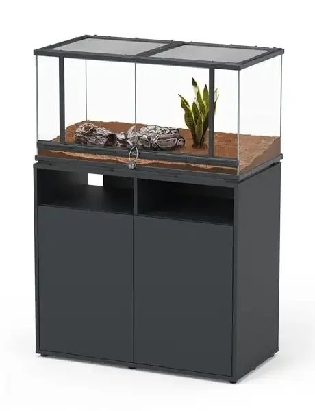 Terrarium Meubel zwart 88 x 45 cm