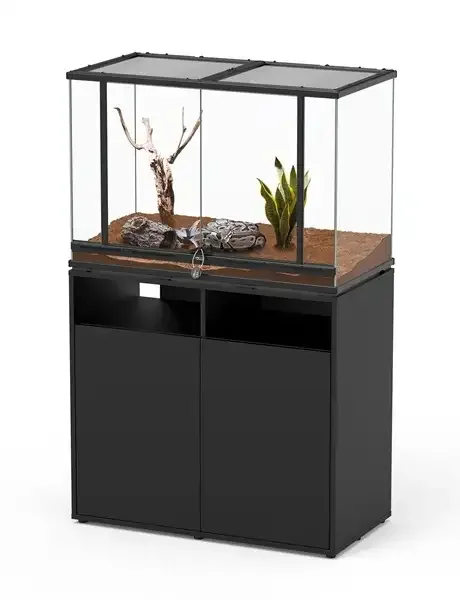 Smart Line Terrarium zwart 88 x 45 x 60 cm - Image 2