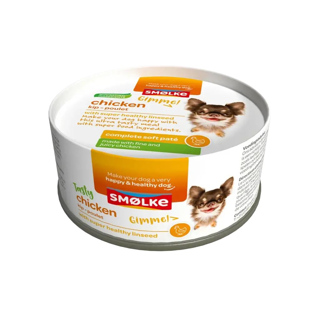 Smolke Soft Paté Hond Kip 125 g