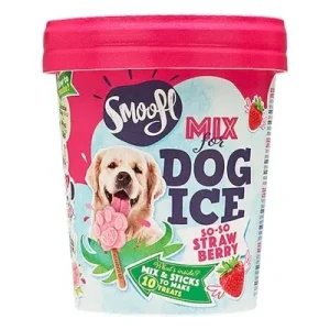 Smoofl Ijsmix voor Honden Aardbei - 160 gr