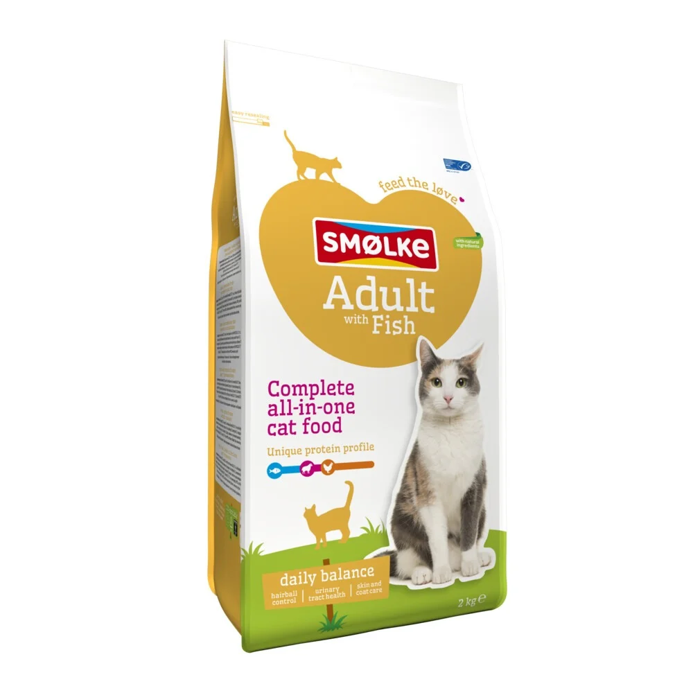 Sm枚lke Adult - Kattenvoer - 2 Kilogram - vis