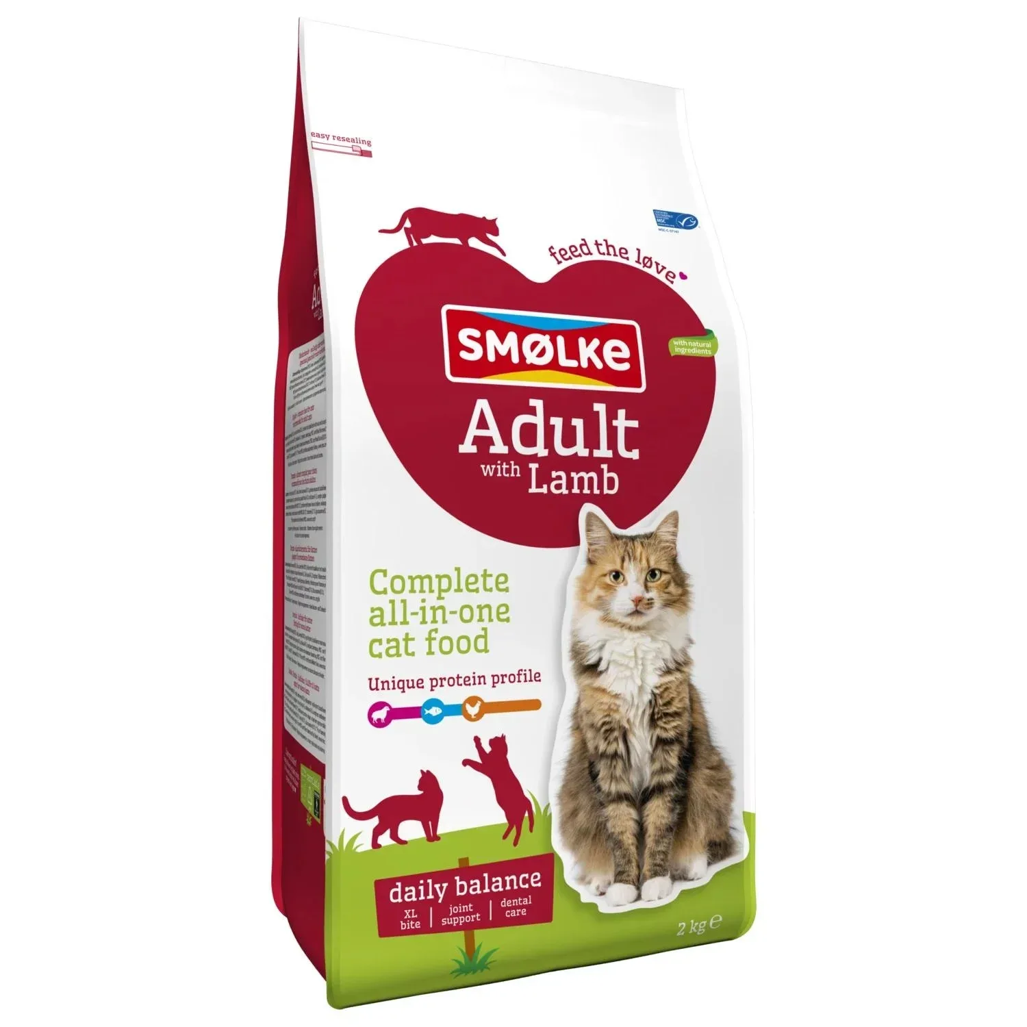 Sm枚lke Adult - Kattenvoer - 4 Kilogram - kip, lam