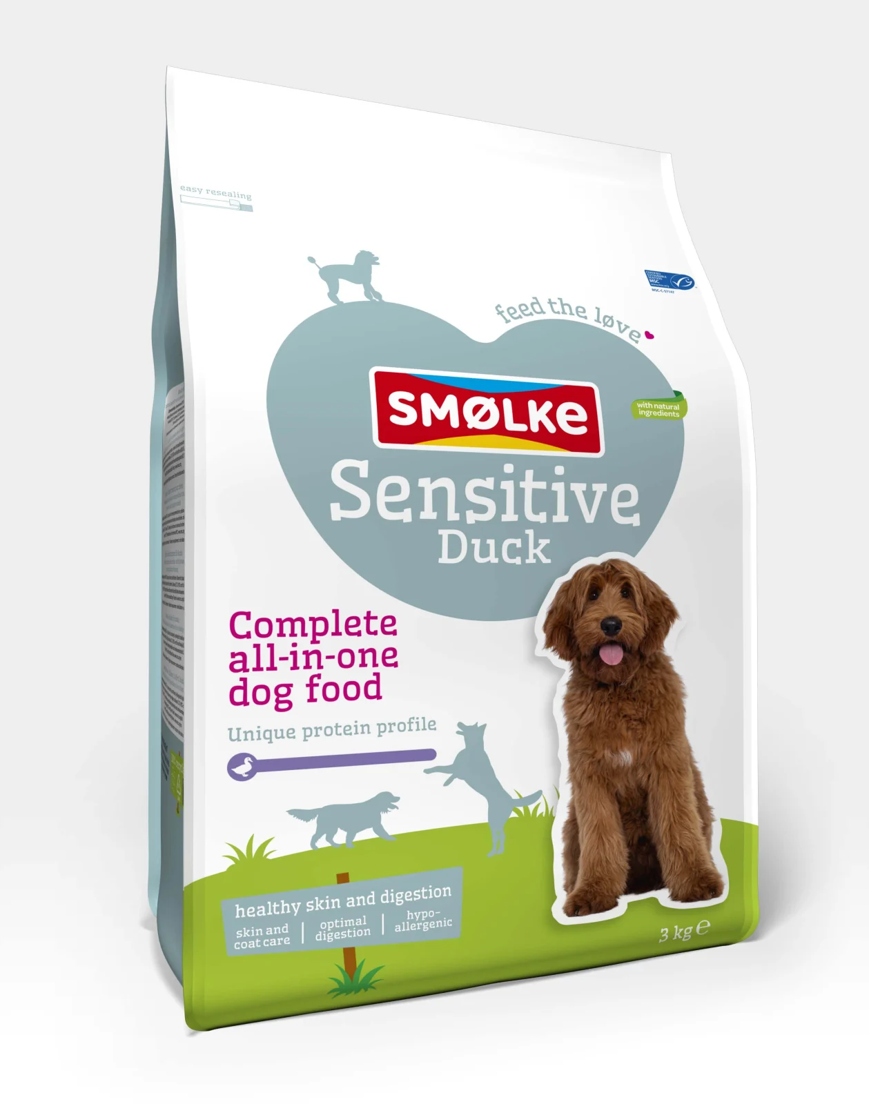 Sm枚lke Sensitive - Hondenvoer - 3 Kilogram - eend