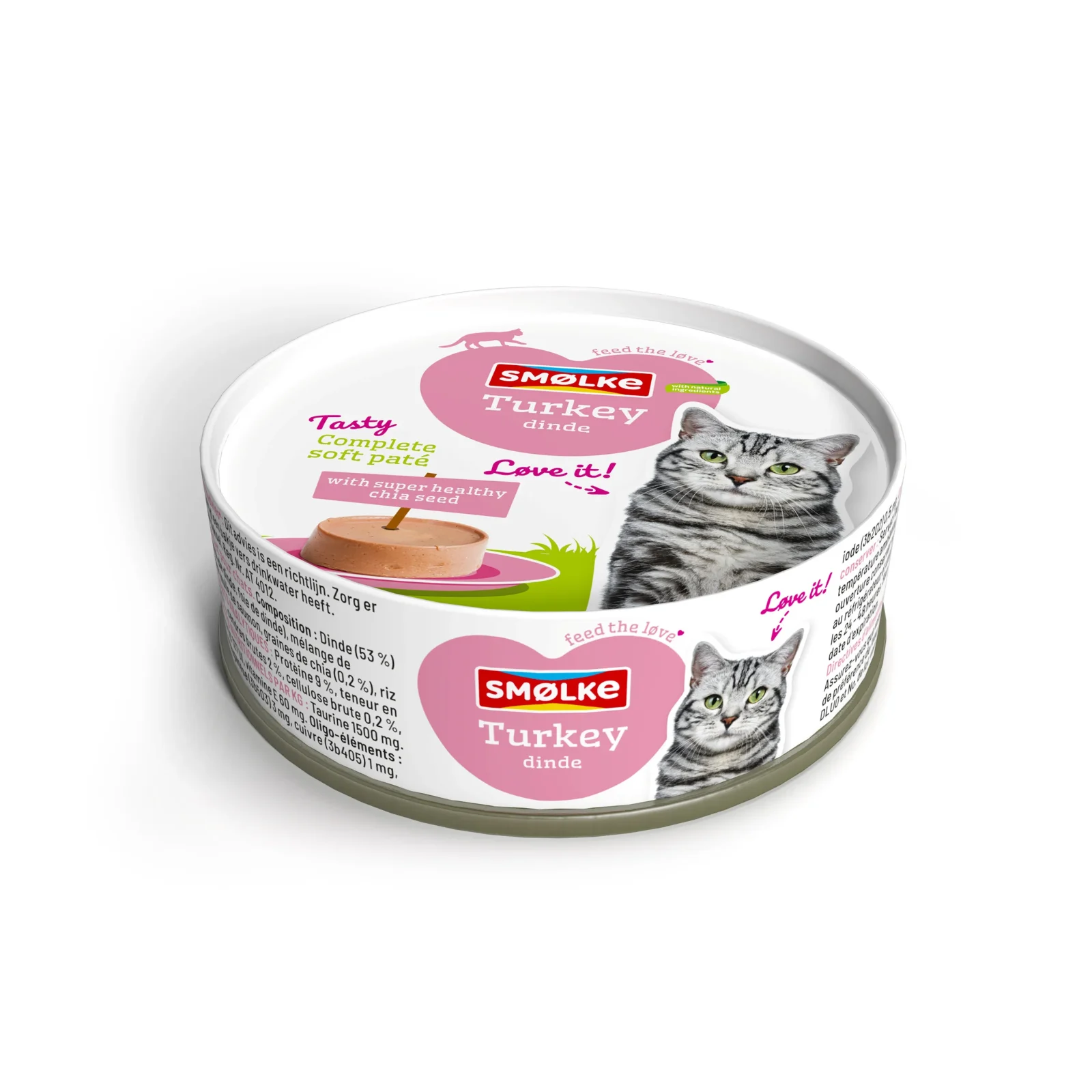 Sm枚lke Soft Pat茅 - Kattenvoer - 80 Gram - vis