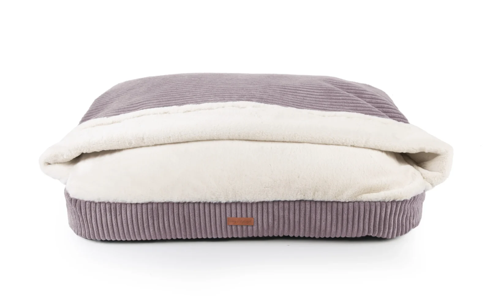 Snuggle Cave Hondenkussen Ribbed Aubergine