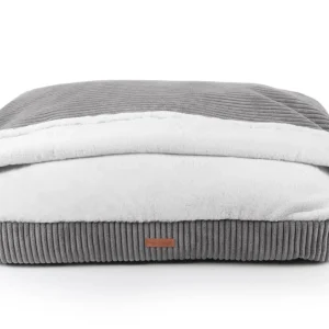 Snuggle Cave Hondenkussen Ribbed donkergrijs