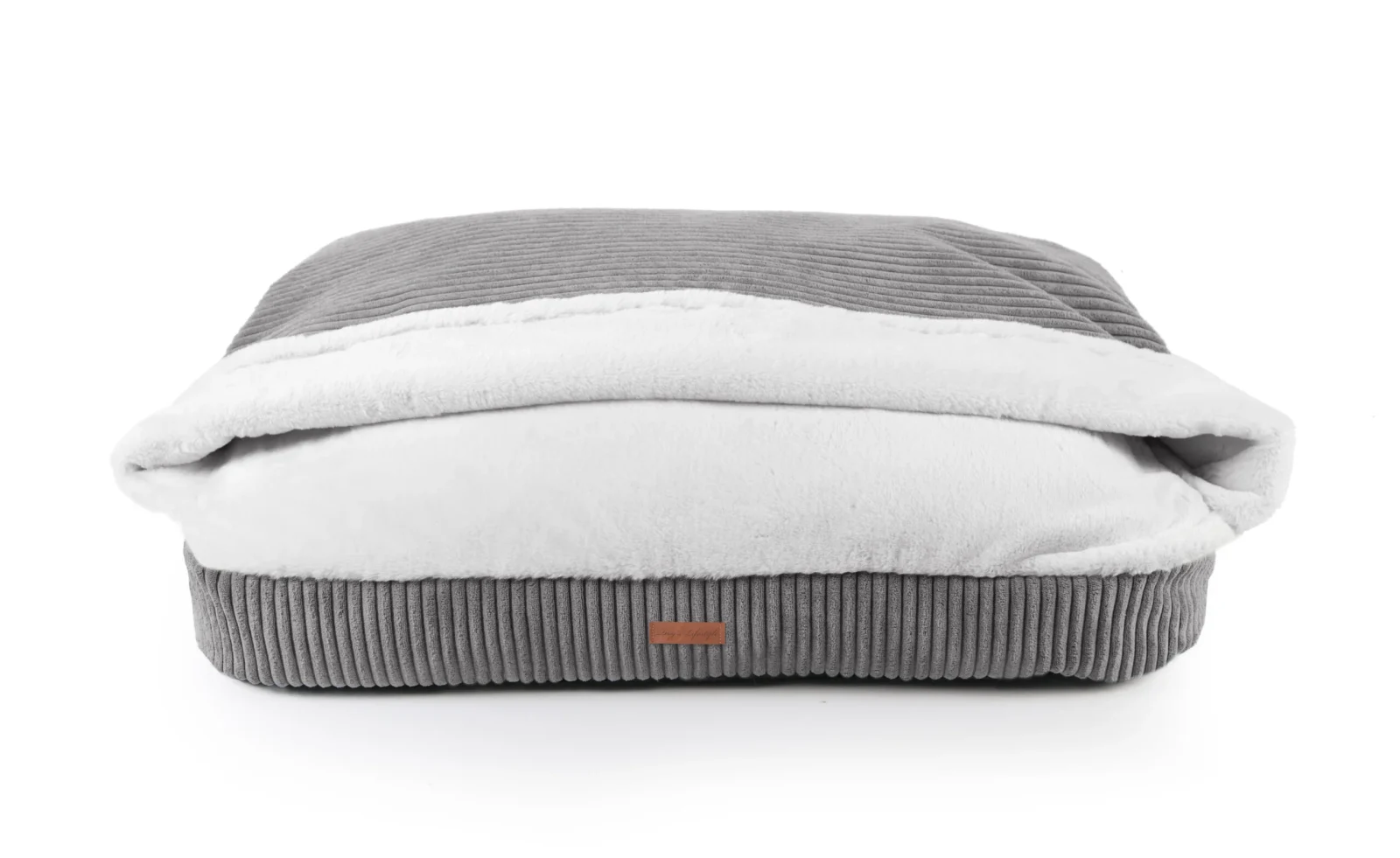 Snuggle Cave Hondenkussen Ribbed donkergrijs