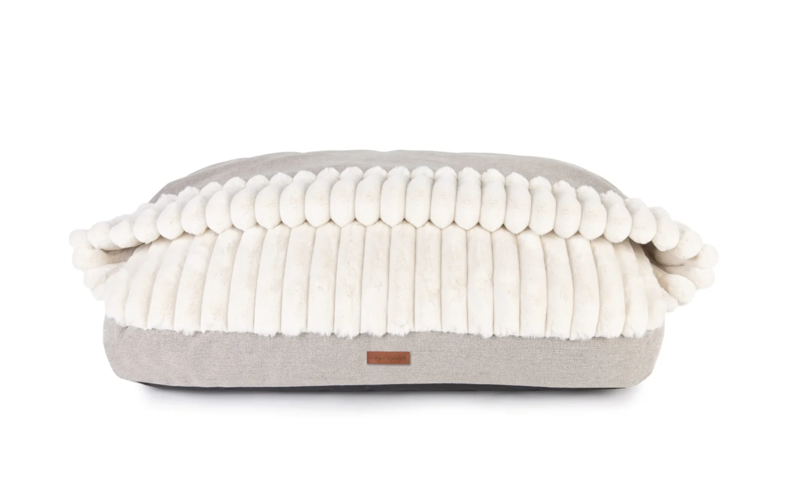 Snuggle Cave Hondenkussen Supersoft Glossy Taupe