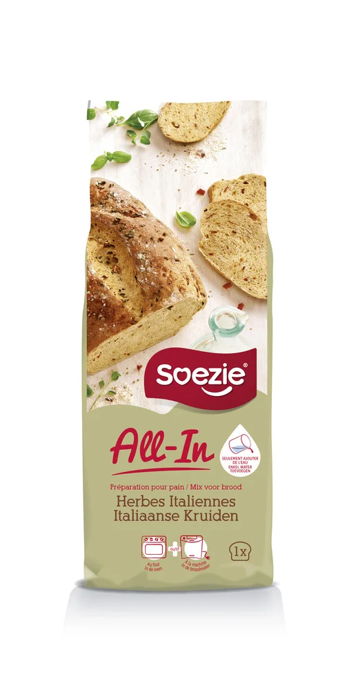 Soezie All-in-mix Italiaans kruidenbrood - Broodmeel