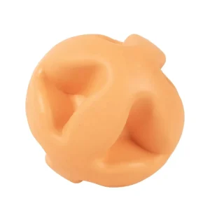 Speelbal Bark ball 7.3cm oranje