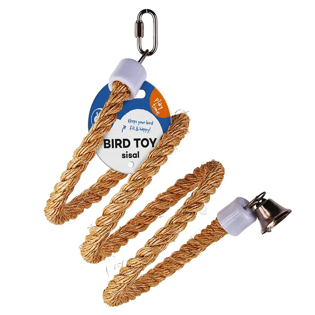 Spiraal Touw sisal met bel