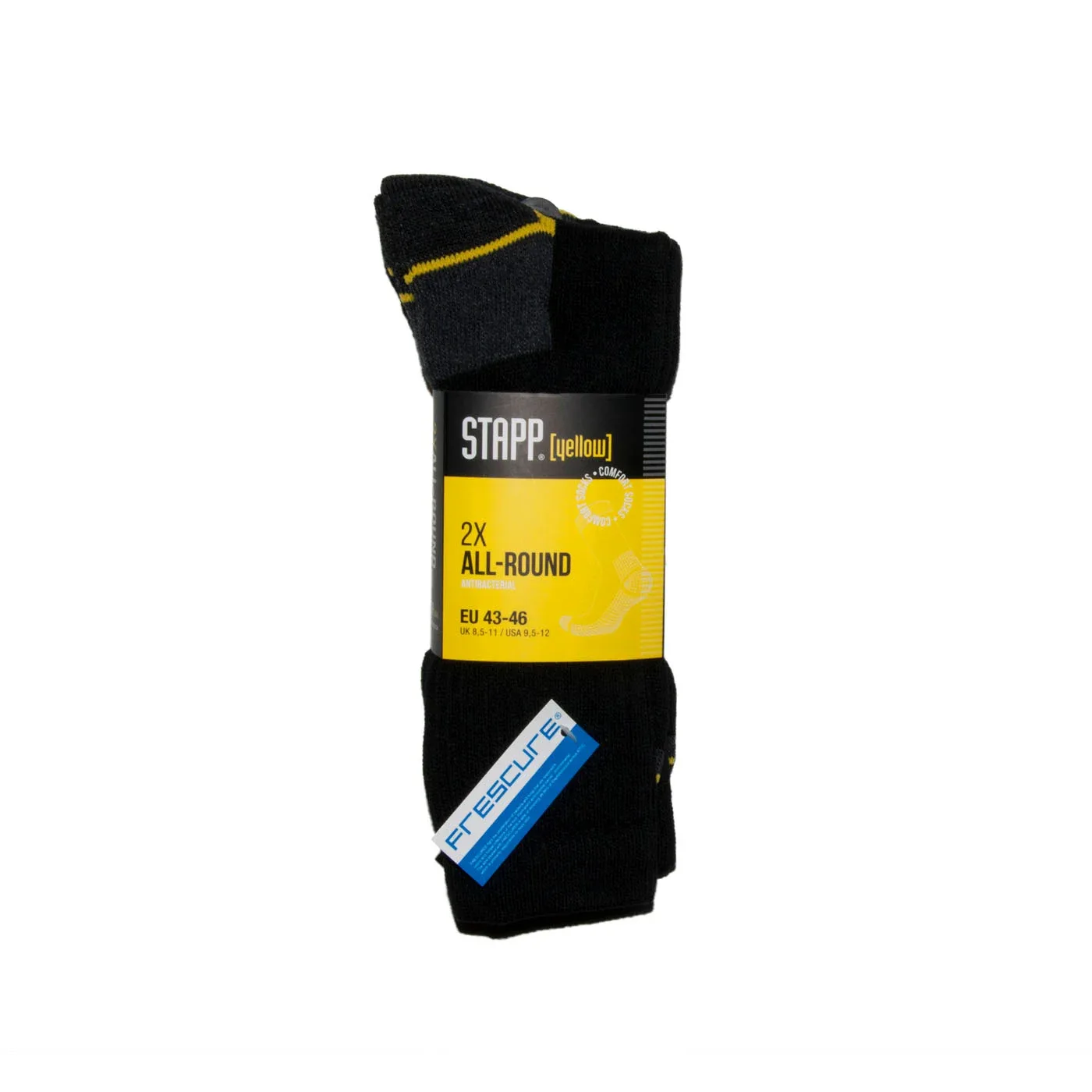 STAPP Yellow Allround - Sokken - 2-Pack - Zwart - 39-42
