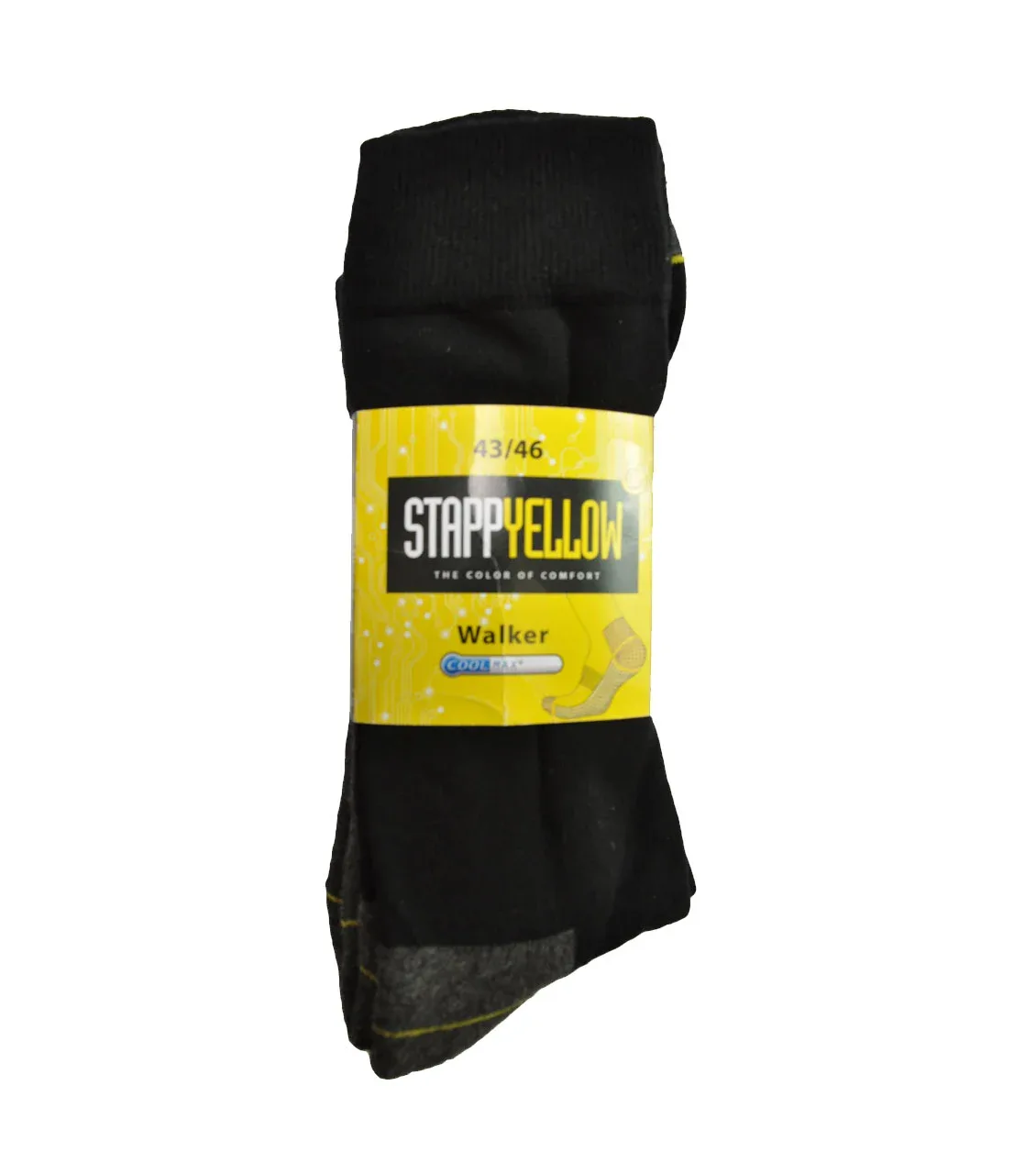 STAPP Yellow Walker - Sokken - 2-pack - Zwart - 43-46