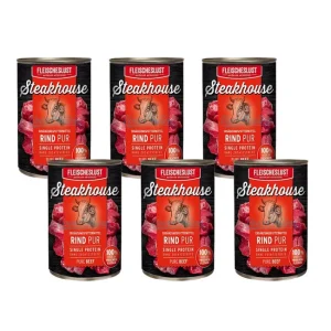 Steakhouse Blik Puur Rund 6 x 400g | Op zoek naar Steakhouse Natvoer?
