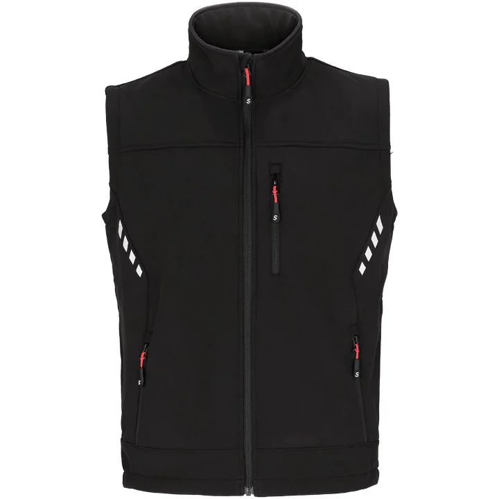 St枚rvik Troms - Softshell Bodywarmer - Zwart - M