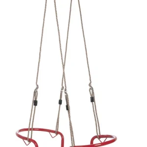 Swing King Metaal/Hout - Schommel duozit - Rood - Metaal