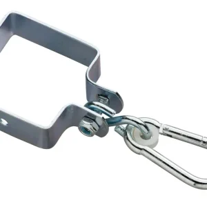 Swing King Vierkant 4 stuks - Schommelhaak - 4 Stuks - Grijs - Metaal