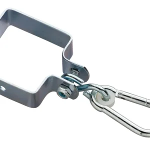 Swing King Vierkant - Schommelhaak - 1 Stuks - Grijs - Metaal