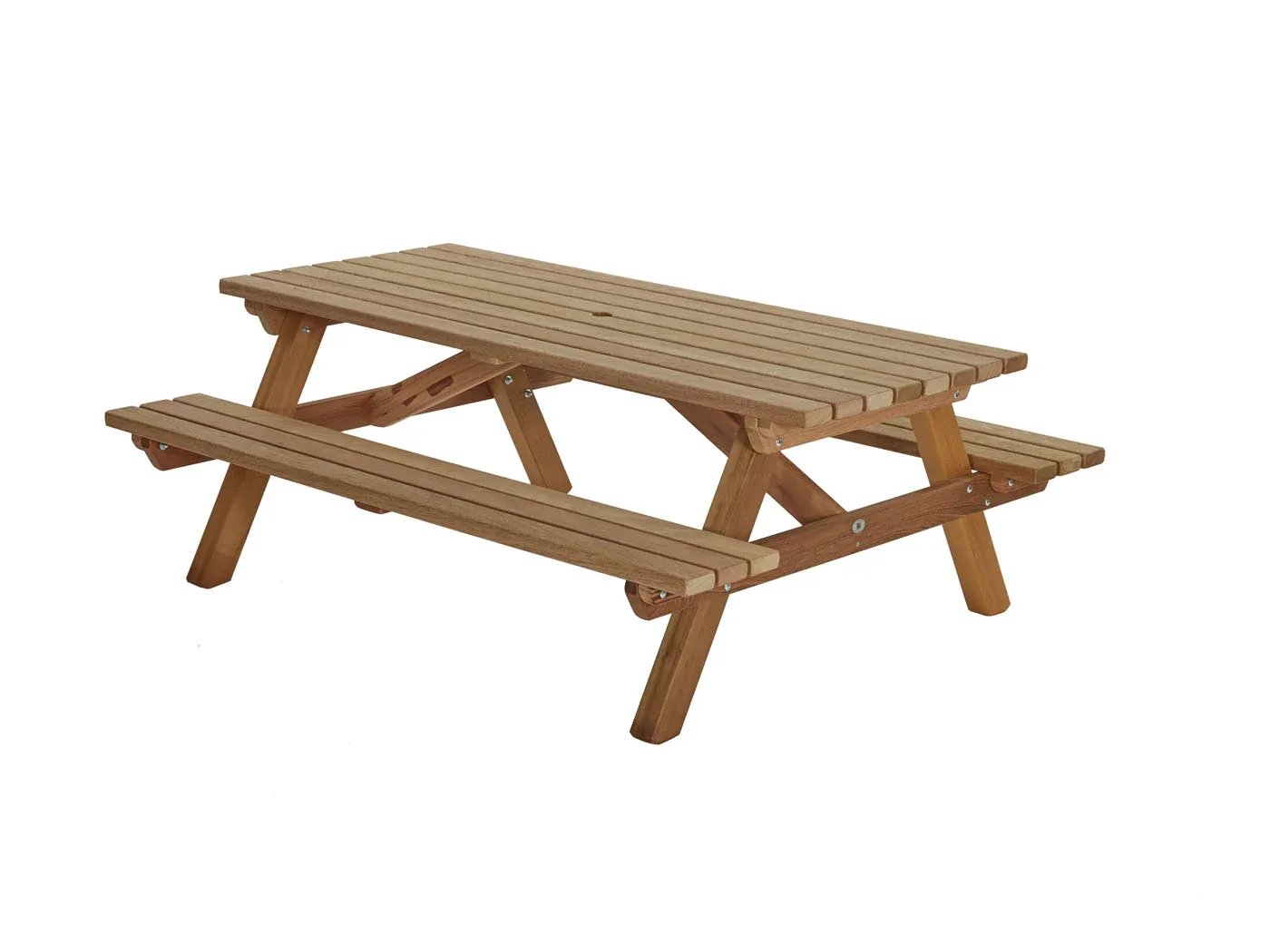 Talen - Picknicktafel - Bruin - 76x160x180 cm