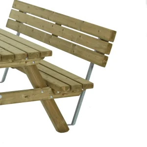 Talen Rugleuning tbv Picknicktafel - Bruin - 180x180 cm