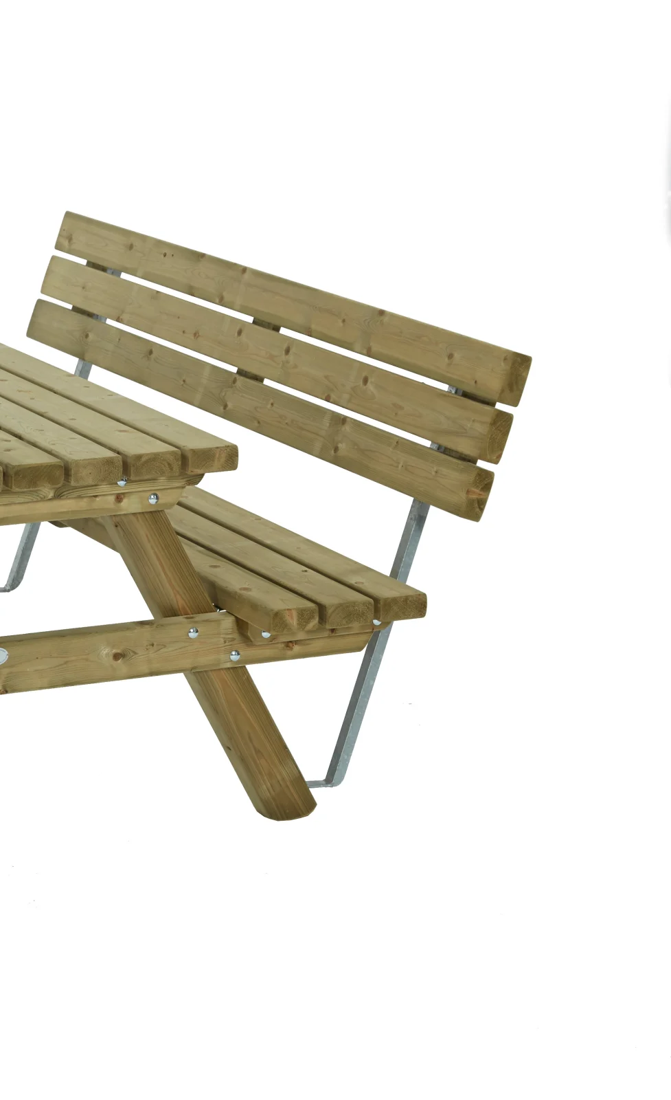 Talen Rugleuning tbv Picknicktafel - Bruin - 200x200 cm