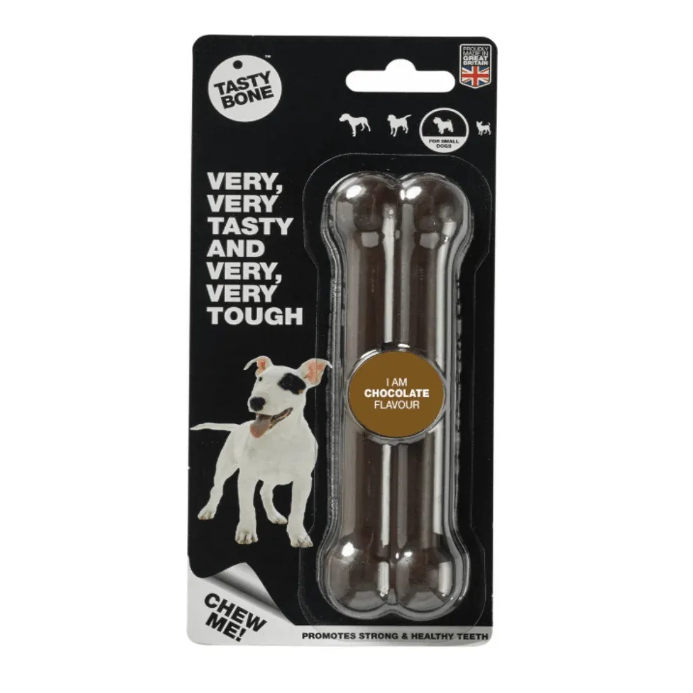 Tasty Bone - Kauwbot - Chocolade - Kauw & Smaakplezier - Small - 15cm