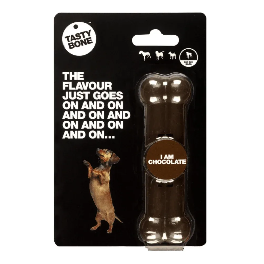 Tasty Bone - Kauwbot - Chocolade - Kauw & Smaakplezier - XS - 11cm - Image 2