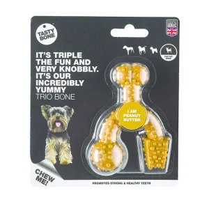 Tasty Bone Trio Toy | TastyBone Trio in 5 Smaken voor kleinste hondjes