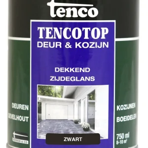 Tenco dekkend zijdeglans - Beits - 750 Milliliter - Zwart