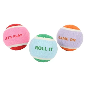 Tennisballen LET’S PLAY 3st – 6,4cm meerkleurig
