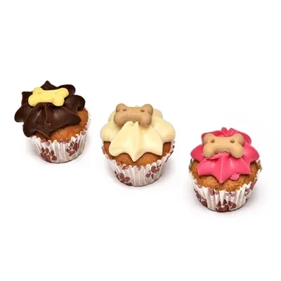The Barkin Bakery Mini Iced Woofins Vanilla en Carob Trio - 100 g - Image 2
