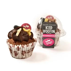 The Barking Bakery Vanilla Woofin met Carob Glazuur - 100 g