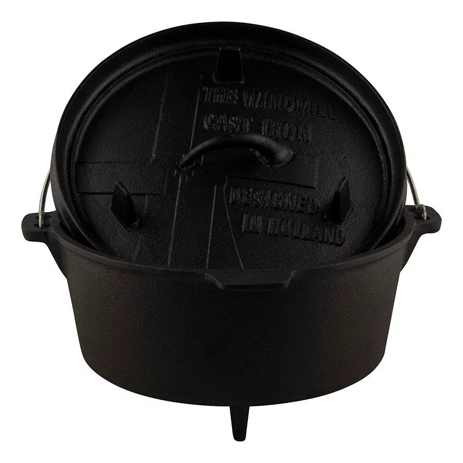 The Windmill Cast Iron Dutch oven 9Q 8,5L - Pan - Zwart - Large