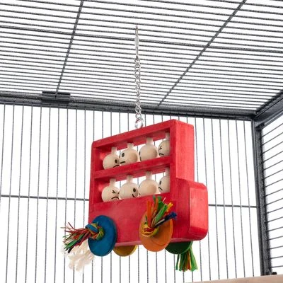 TIAKI houten speelgoed dubbeldekker bus voor vogels